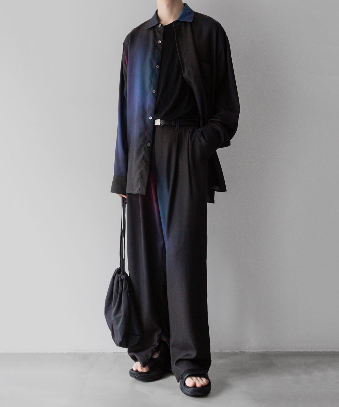 【ssstein】TENCEL WIDE EASY TROUSERS - GRADATION