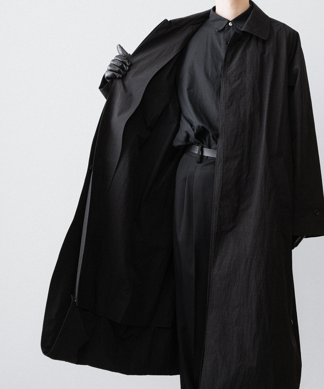 ssstein(シュタイン)のOVERSIZED LAYERED COMBINATION COAT - BLACKの公式通販サイトsession福岡セレクトショップ