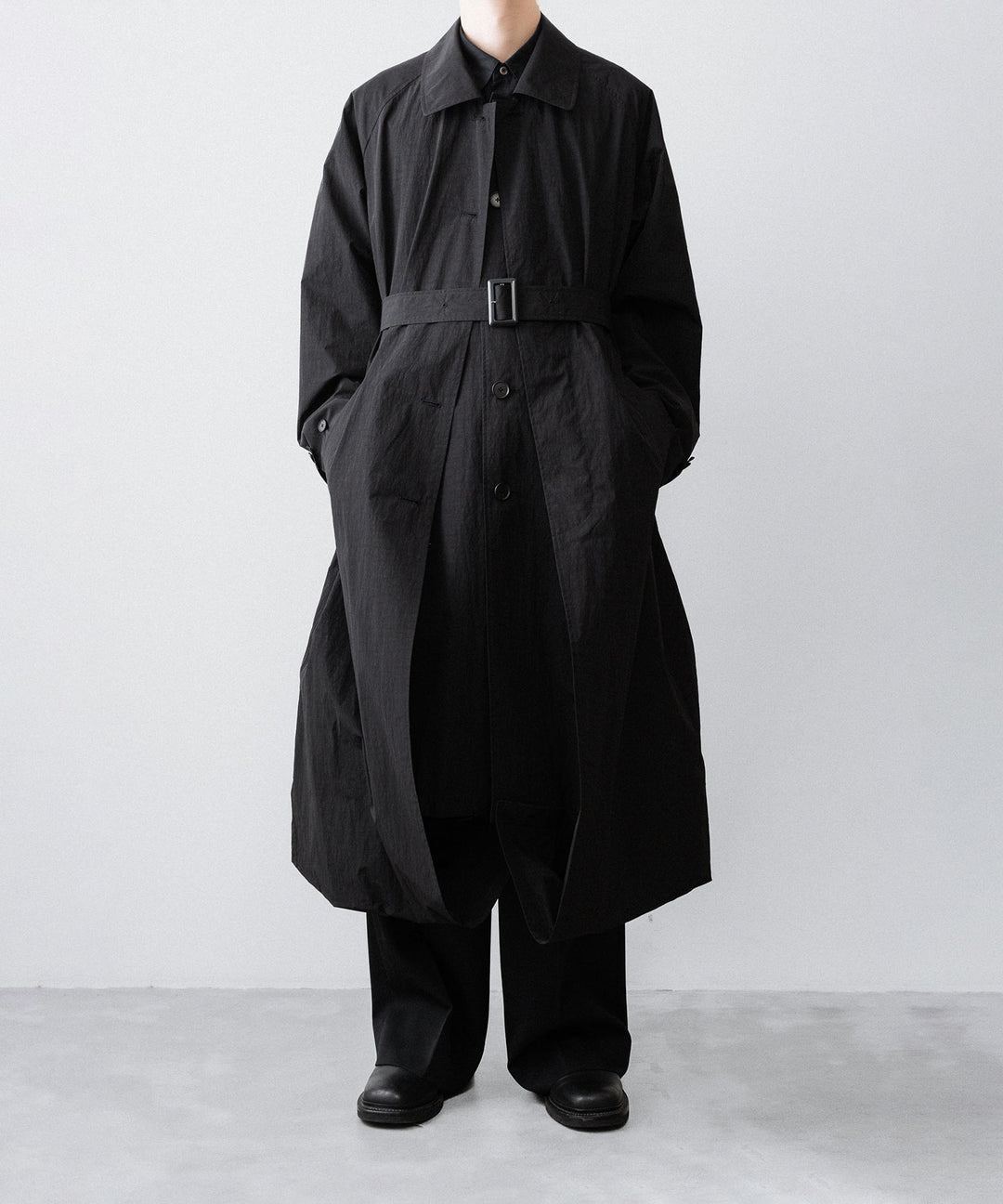 ssstein(シュタイン)のOVERSIZED LAYERED COMBINATION COAT - BLACKの公式通販サイトsession福岡セレクトショップ
