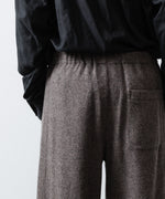 画像をギャラリービューアに読み込む, ssstein(シュタイン)のWOOL/CASHMERE FLEECE EASY TWIST TROUSERS - GREY BROWNの公式通販サイトsession福岡セレクトショップ
