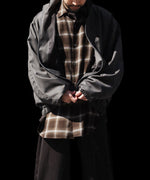 画像をギャラリービューアに読み込む, ssstein(シュタイン)のEXTRA FINE WOOL SHIRRED LIGHT ZIP JACKET - BROWN GREYの公式通販サイトsession福岡セレクトショップ
