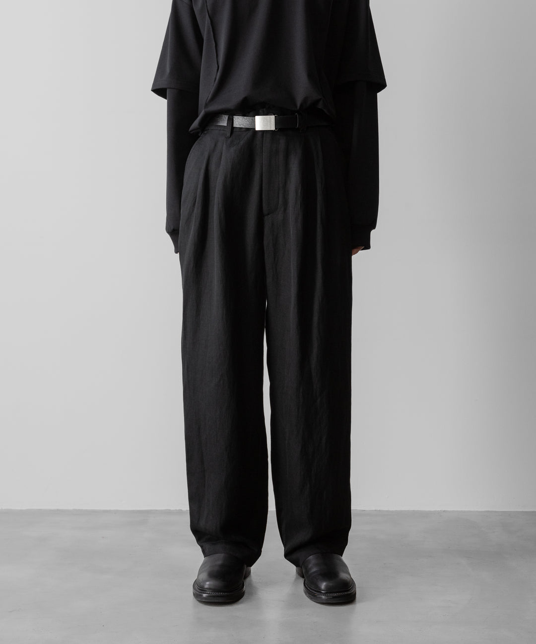 ssstein(シュタイン)のVIS/LI TWILL WIDE EASY TROUSERS - BLACKの公式通販サイトsession福岡セレクトショップ