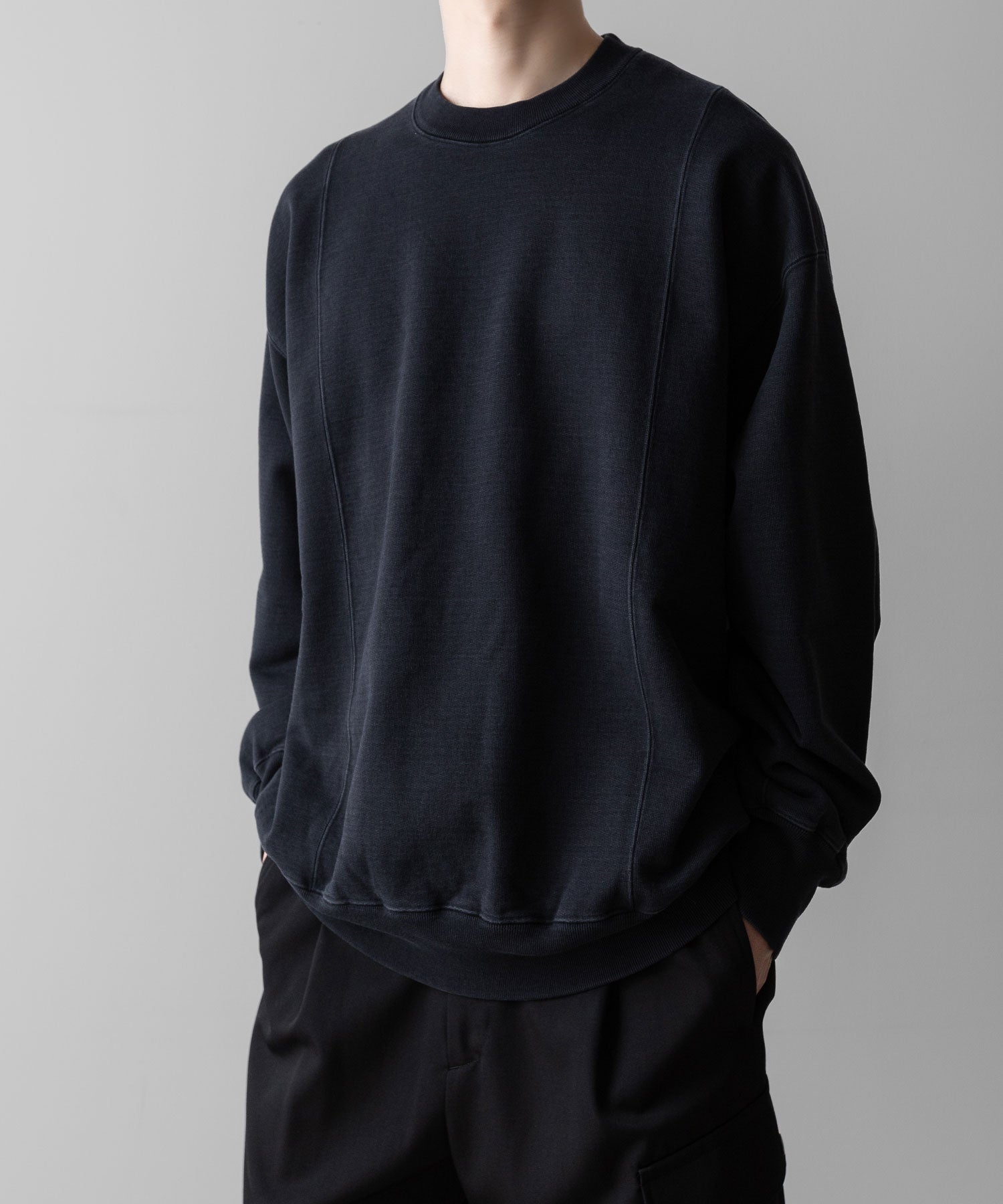 ssstein(シュタイン)のUNTWISTED YARN FADE SWEAT LS - DARK NAVYの公式通販サイトsession福岡セレクトショップ
