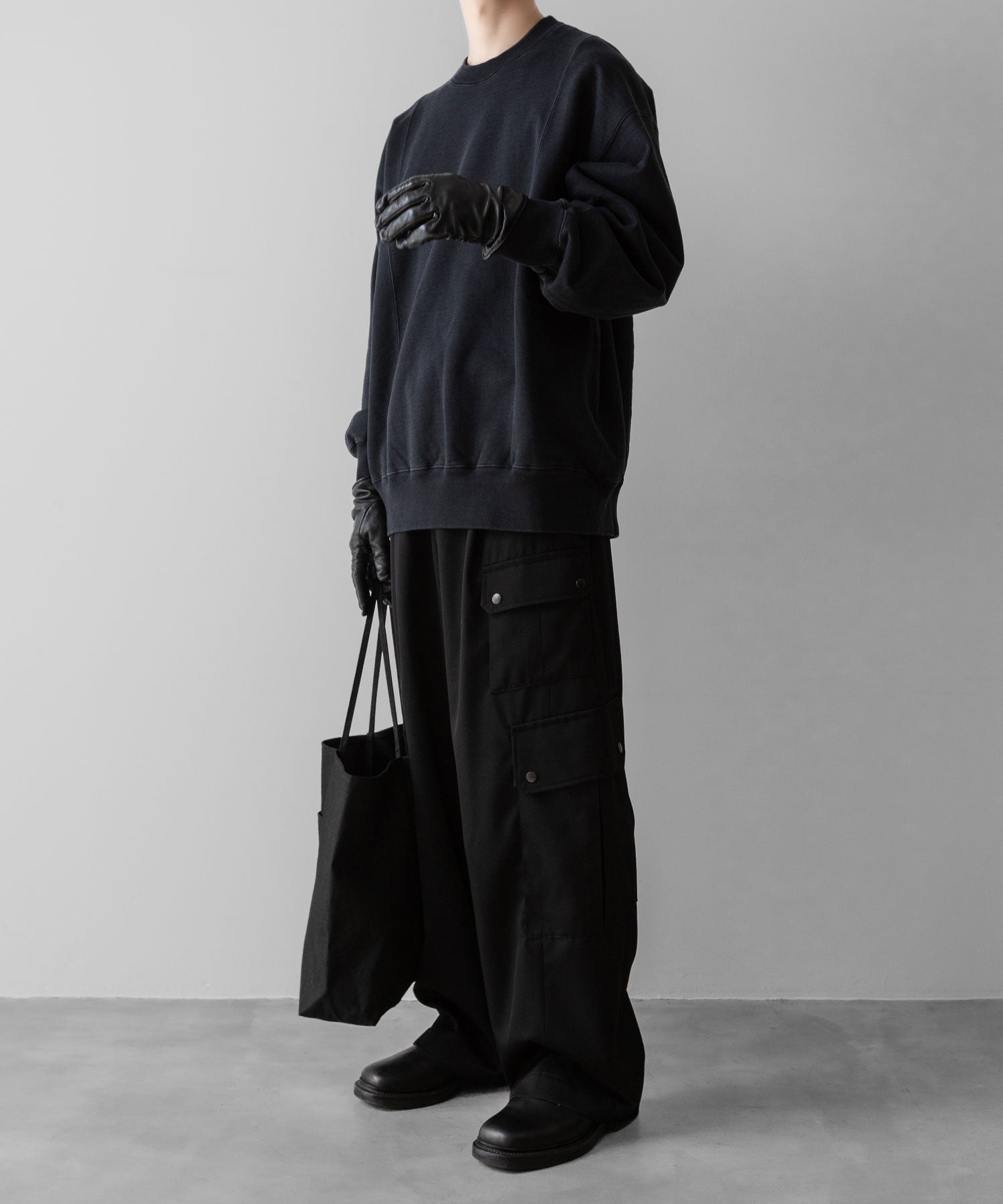 ssstein(シュタイン)のUNTWISTED YARN FADE SWEAT LS - DARK NAVYの公式通販サイトsession福岡セレクトショップ