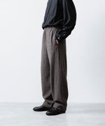 画像をギャラリービューアに読み込む, ssstein(シュタイン)のWOOL/CASHMERE FLEECE EASY TWIST TROUSERS - GREY BROWNの公式通販サイトsession福岡セレクトショップ

