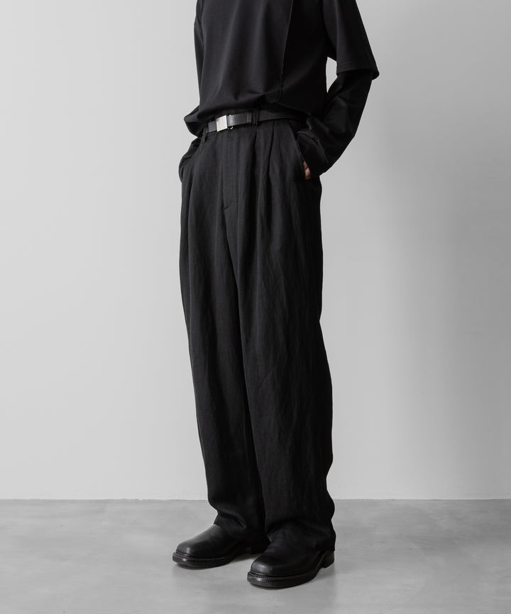 ssstein(シュタイン)のVIS/LI TWILL WIDE EASY TROUSERS - BLACKの公式通販サイトsession福岡セレクトショップ