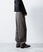 画像をギャラリービューアに読み込む, ssstein(シュタイン)のWOOL/CASHMERE FLEECE EASY TWIST TROUSERS - GREY BROWNの公式通販サイトsession福岡セレクトショップ
