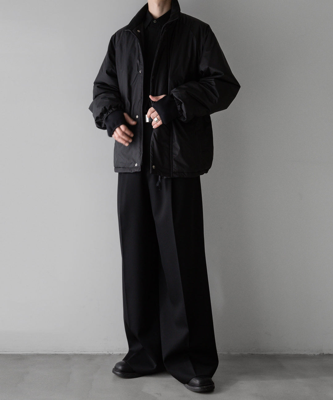 stein(シュタイン)の24SSコレクションPADDED BLOUSONのBLACK公式通販サイトsession福岡セレクトショップ