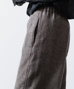 画像をギャラリービューアに読み込む, ssstein(シュタイン)のWOOL/CASHMERE FLEECE EASY TWIST TROUSERS - GREY BROWNの公式通販サイトsession福岡セレクトショップ
