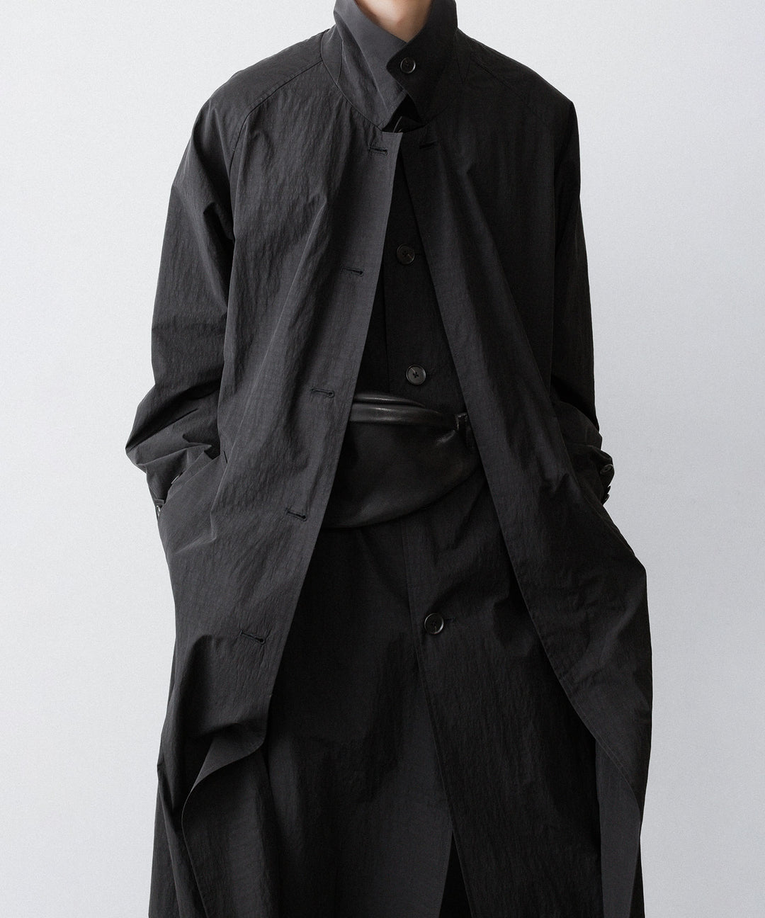 ssstein(シュタイン)のOVERSIZED LAYERED COMBINATION COAT - BLACKの公式通販サイトsession福岡セレクトショップ