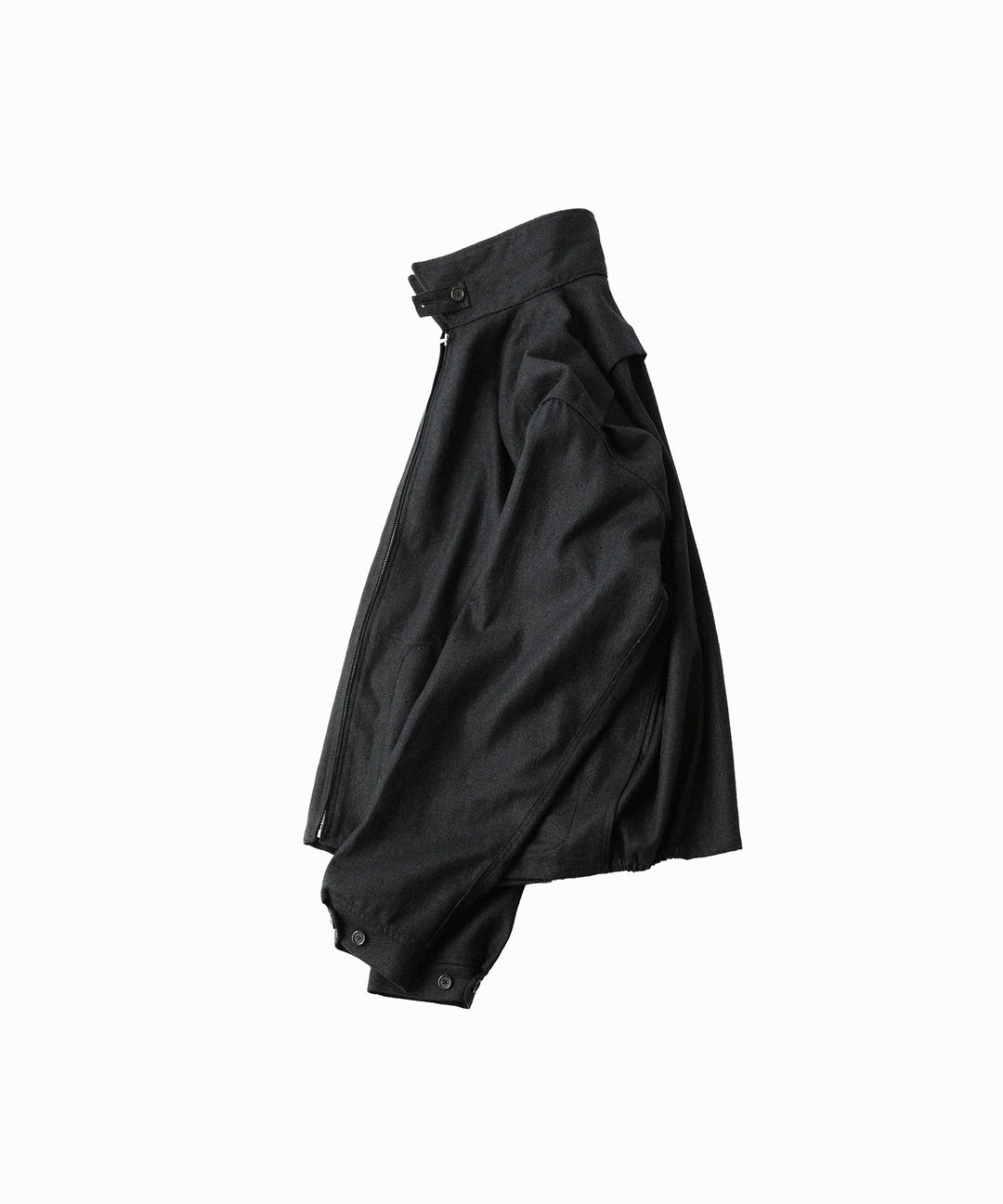 INTÉRIM - インテリムのSILK LINEN HYPER BIG SHORT DRIZZLER JACKETのBLACK公式通販サイトsession福岡セレクトショップ