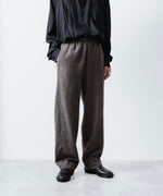 画像をギャラリービューアに読み込む, ssstein(シュタイン)のWOOL/CASHMERE FLEECE EASY TWIST TROUSERS - GREY BROWNの公式通販サイトsession福岡セレクトショップ
