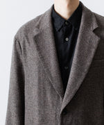 画像をギャラリービューアに読み込む, ssstein(シュタイン)のWOOL/CASHMERE FLEECE SINGLE BREASTED JACKET - GREY BROWNの公式通販サイトsession福岡セレクトショップ
