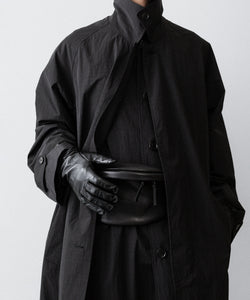 ssstein / シュタイン】OVERSIZED LAYERED COMBINATION COAT - BLACK