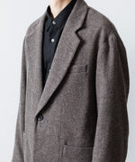 画像をギャラリービューアに読み込む, ssstein(シュタイン)のWOOL/CASHMERE FLEECE SINGLE BREASTED JACKET - GREY BROWNの公式通販サイトsession福岡セレクトショップ

