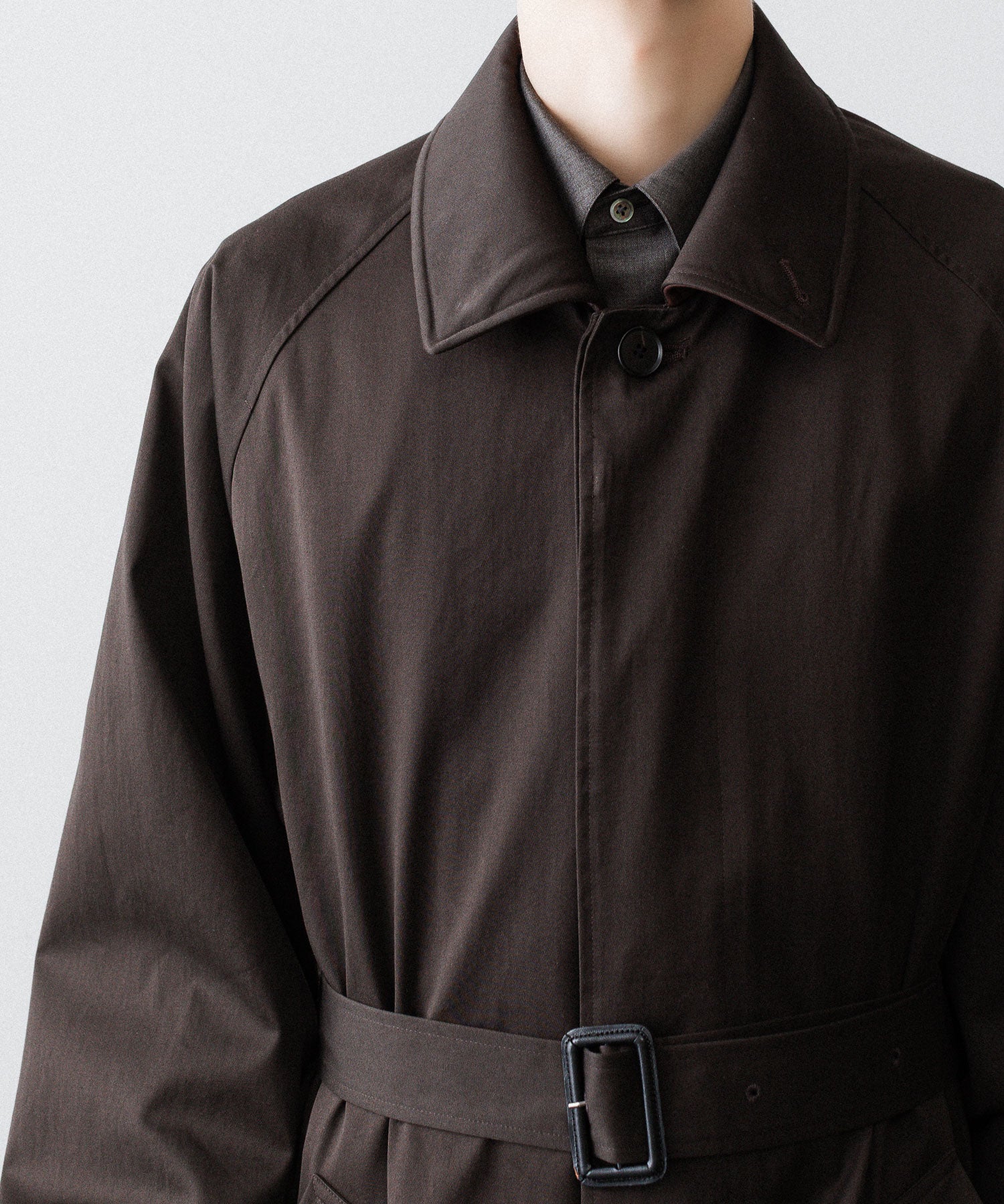 ssstein(シュタイン)のOVERSIZED LAYERED COMBINATION COAT - DARK BROWNの公式通販サイトsession福岡セレクトショップ