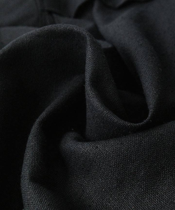 INTÉRIM - インテリムのSILK LINEN HYPER BIG SHORT DRIZZLER JACKETのBLACK公式通販サイトsession福岡セレクトショップ