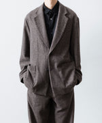 画像をギャラリービューアに読み込む, ssstein(シュタイン)のWOOL/CASHMERE FLEECE SINGLE BREASTED JACKET - GREY BROWNの公式通販サイトsession福岡セレクトショップ
