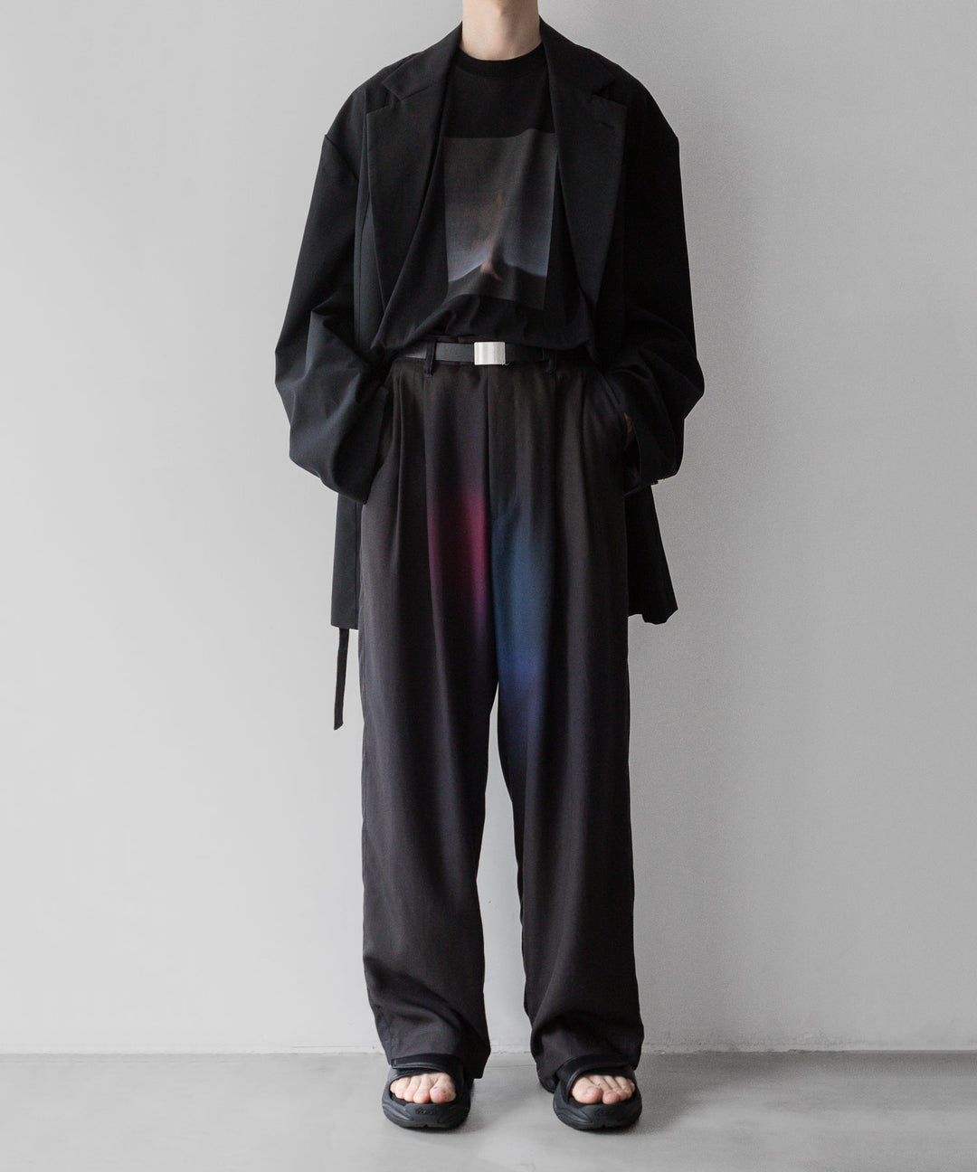 【ssstein】TENCEL WIDE EASY TROUSERS - GRADATION