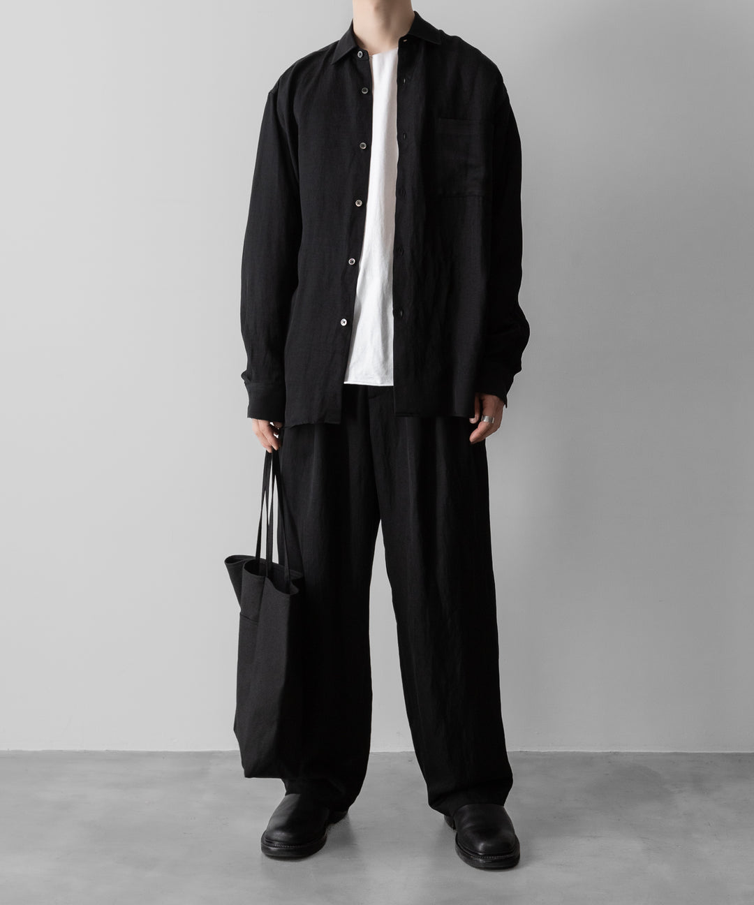 ssstein(シュタイン)のVIS/LI TWILL WIDE EASY TROUSERS - BLACKの公式通販サイトsession福岡セレクトショップ