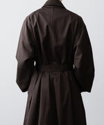 画像をギャラリービューアに読み込む, ssstein(シュタイン)のOVERSIZED LAYERED COMBINATION COAT - DARK BROWNの公式通販サイトsession福岡セレクトショップ
