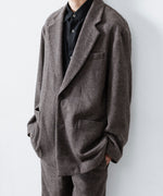 画像をギャラリービューアに読み込む, ssstein(シュタイン)のWOOL/CASHMERE FLEECE SINGLE BREASTED JACKET - GREY BROWNの公式通販サイトsession福岡セレクトショップ
