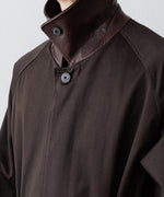 画像をギャラリービューアに読み込む, ssstein(シュタイン)のOVERSIZED LAYERED COMBINATION COAT - DARK BROWNの公式通販サイトsession福岡セレクトショップ
