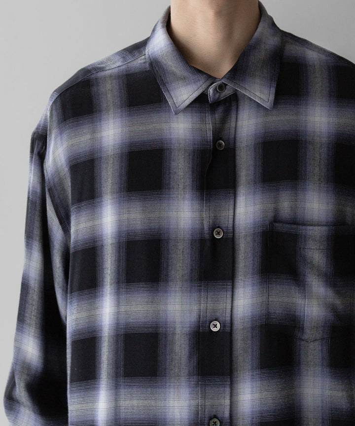 stein(シュタイン)の23AWコレクションOVERSIZED STANDARD SHIRTのPURPLE OMBRE