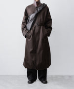 画像をギャラリービューアに読み込む, ssstein(シュタイン)のOVERSIZED LAYERED COMBINATION COAT - DARK BROWNの公式通販サイトsession福岡セレクトショップ
