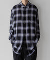 【stein】OVERSIZED STANDARD SHIRT - PURPLE OMBRE