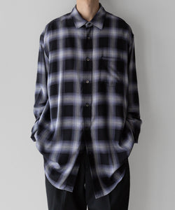 stein / シュタイン】OVERSIZED STANDARD SHIRT - PURPLE OMBRE | 公式