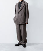 画像をギャラリービューアに読み込む, ssstein(シュタイン)のWOOL/CASHMERE FLEECE EASY TWIST TROUSERS - GREY BROWNの公式通販サイトsession福岡セレクトショップ
