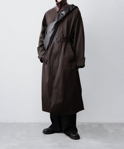 ssstein / シュタイン】OVERSIZED LAYERED COMBINATION COAT - DARK