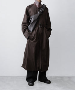 ssstein / シュタイン】OVERSIZED LAYERED COMBINATION COAT - DARK