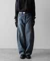 【ssstein】DEFORMATION WIDE VINTAGE DENIM JEANS - INDIGO