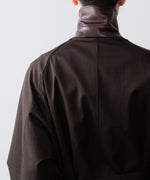 画像をギャラリービューアに読み込む, ssstein(シュタイン)のOVERSIZED LAYERED COMBINATION COAT - DARK BROWNの公式通販サイトsession福岡セレクトショップ
