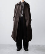 画像をギャラリービューアに読み込む, ssstein(シュタイン)のOVERSIZED LAYERED COMBINATION COAT - DARK BROWNの公式通販サイトsession福岡セレクトショップ
