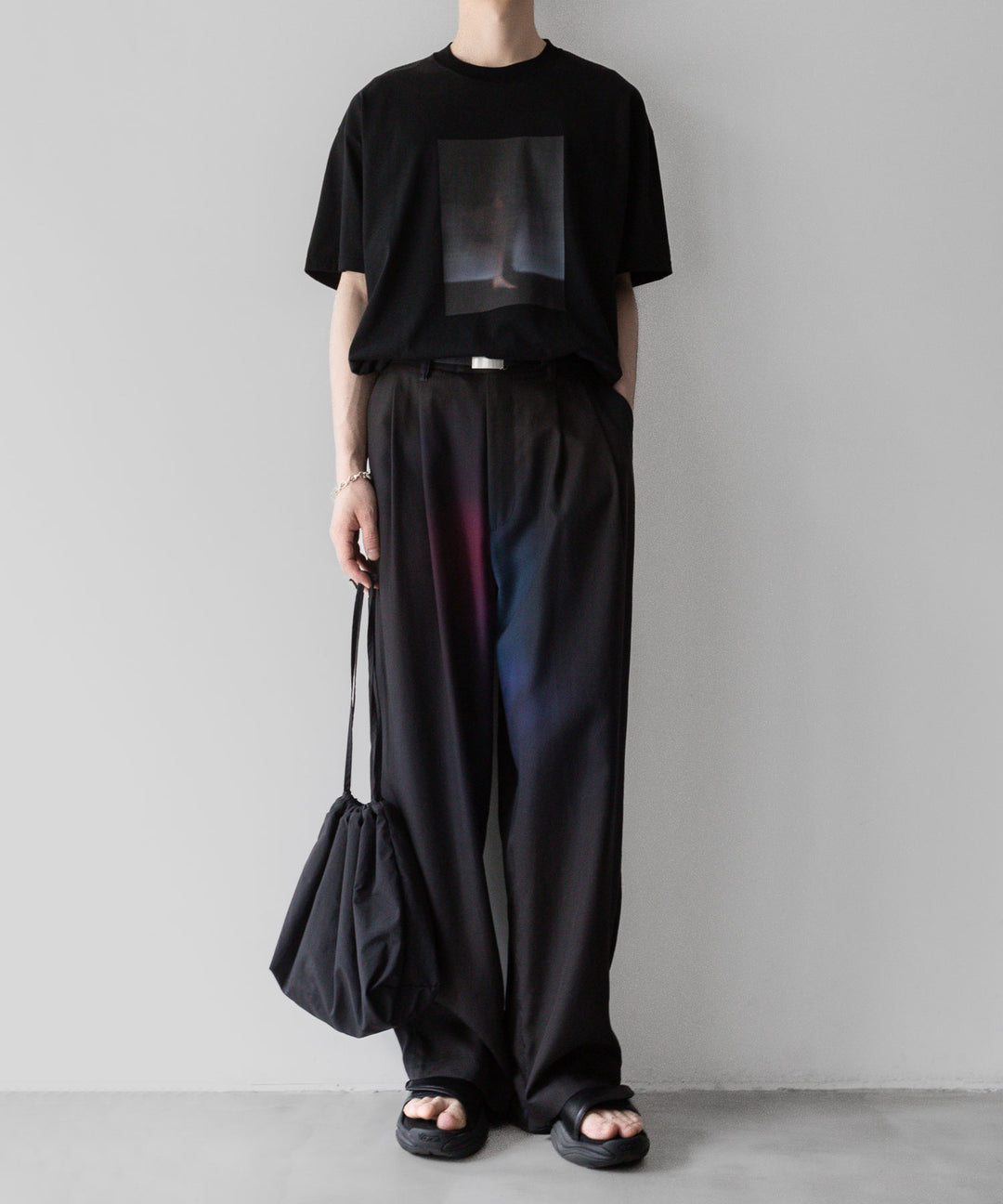 【ssstein】TENCEL WIDE EASY TROUSERS - GRADATION