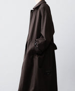 画像をギャラリービューアに読み込む, ssstein(シュタイン)のOVERSIZED LAYERED COMBINATION COAT - DARK BROWNの公式通販サイトsession福岡セレクトショップ
