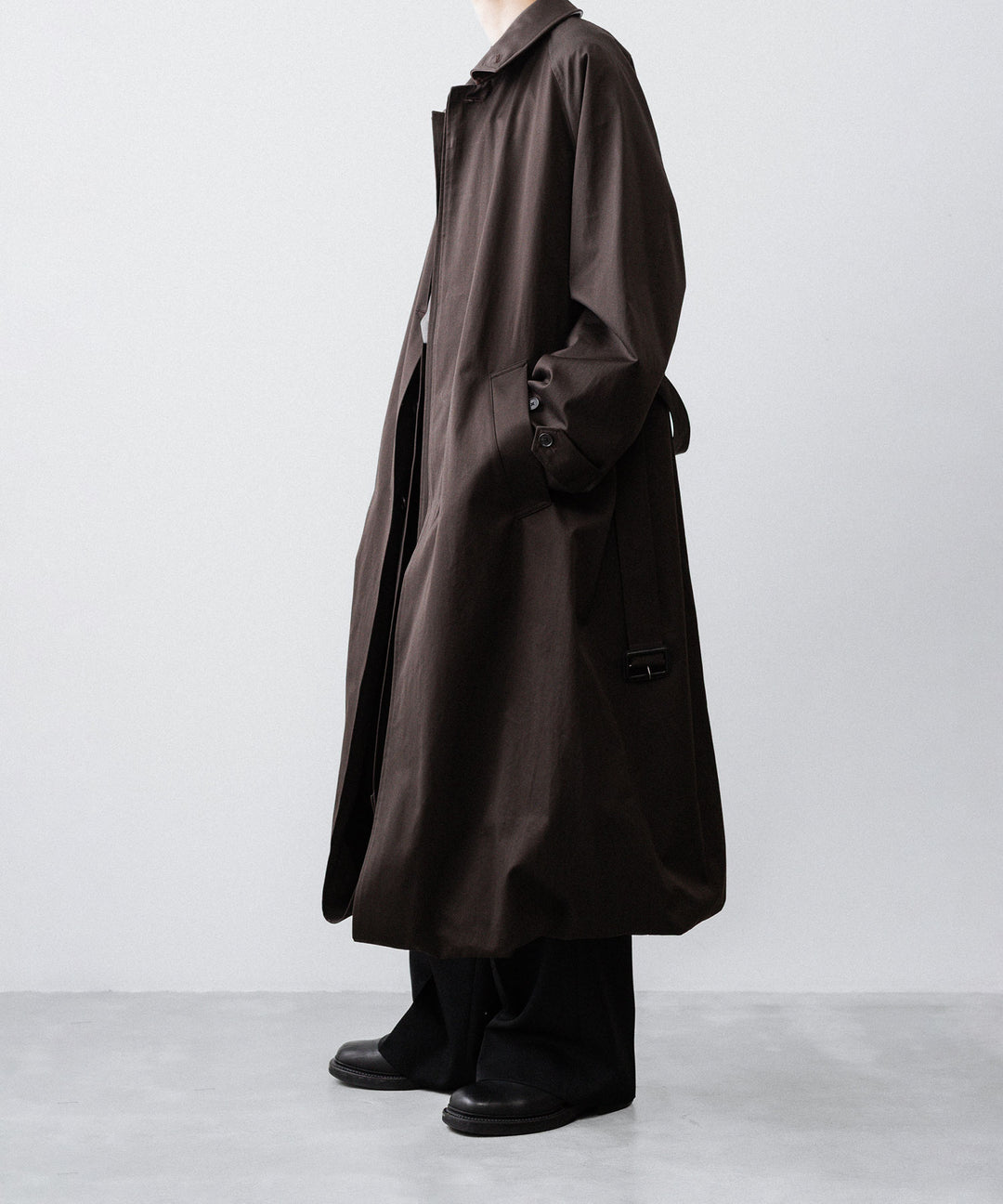 ssstein(シュタイン)のOVERSIZED LAYERED COMBINATION COAT - DARK BROWNの公式通販サイトsession福岡セレクトショップ
