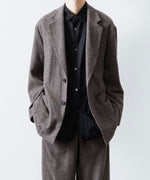 画像をギャラリービューアに読み込む, ssstein(シュタイン)のWOOL/CASHMERE FLEECE SINGLE BREASTED JACKET - GREY BROWNの公式通販サイトsession福岡セレクトショップ
