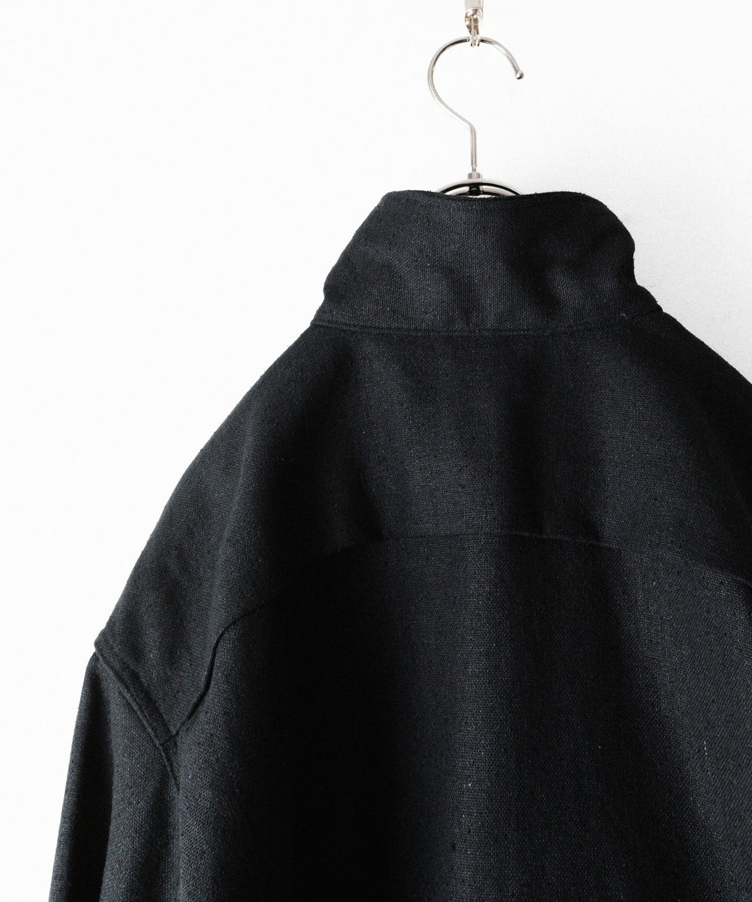 INTÉRIM - インテリムのSILK LINEN HYPER BIG SHORT DRIZZLER JACKETのBLACK公式通販サイトsession福岡セレクトショップ