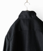 画像をギャラリービューアに読み込む, INTÉRIM - インテリムのSILK LINEN HYPER BIG SHORT DRIZZLER JACKETのBLACK公式通販サイトsession福岡セレクトショップ
