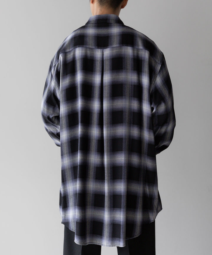 stein(シュタイン)の23AWコレクションOVERSIZED STANDARD SHIRTのPURPLE OMBRE