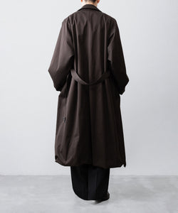 ssstein / シュタイン】OVERSIZED LAYERED COMBINATION COAT - DARK