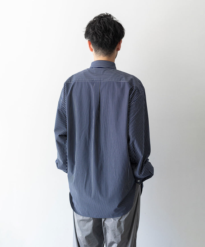 【KANEMASA PHIL.】カネマサのPENCIL STRIPE DRESS JERSEY SHIRT - NAVY SPの公式通販session福岡セレクトショップ