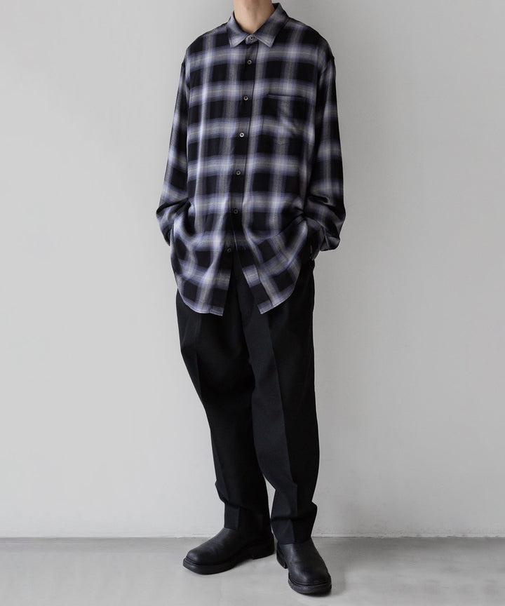 stein(シュタイン)の23AWコレクションOVERSIZED STANDARD SHIRTのPURPLE OMBRE