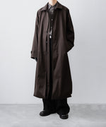 画像をギャラリービューアに読み込む, ssstein(シュタイン)のOVERSIZED LAYERED COMBINATION COAT - DARK BROWNの公式通販サイトsession福岡セレクトショップ
