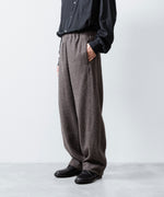 画像をギャラリービューアに読み込む, ssstein(シュタイン)のWOOL/CASHMERE FLEECE EASY TWIST TROUSERS - GREY BROWNの公式通販サイトsession福岡セレクトショップ
