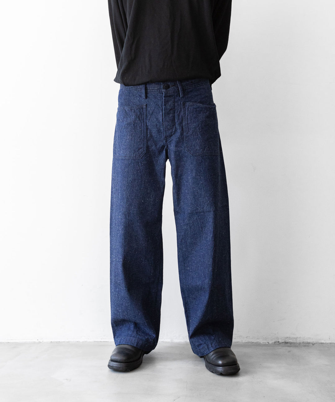 【INTÉRIM】インテリムの巻きパンツ 1940’s WW2 US.NAVY SELVEDGE NEP DENIM TROSER - NEP NAVY